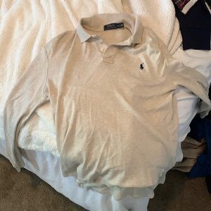 Polo long sleeve quarter button